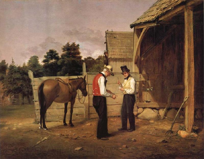 William Sidney Mount Der Pferdehandel